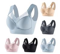 Women Lace Push-Up Bra Clearance Seamless Comfort Bras Full Coverage Minimizer Non-Foam Wireless Underwear Ladies Cotton Everyday Bras Gathered Bra Wide Strap Plus Size Bralettes Tank Tops