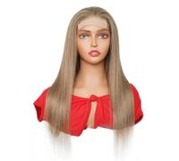 Women Lace Wig Ash Blonde Closure Wigs Indian Human Hair Wig 150 26inches##8