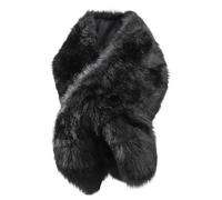 Women Ladies Faux Fur Wrap Shawl Furry Long Shrug Bridal Bridesmaids Elegant Winter Fur Coat Cape Warm Plush Scarf Wraps Soft Bolero Waistcoat for Wedding Party Evening Dress Jacket Neck Warmer