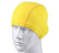 Women Ladies Lycra Cloth Fabric Swimming Hat Swim Hat Cap Bathing Cap Yellow