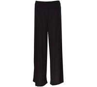 Women Ladies Palazzo Plain Flared Wide Leg Pants AliBaba Harem Baggy Trouser (XXXL(24-26), black)