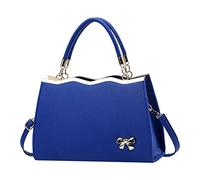 Women Ladies Trendy Bow Fashion Sport Messenger Shoulder Handbag Bags Stand, blue, One Size