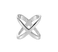 Women Lady X Shape Simple Silk Scarf Buckle Ring Scarf Clip Blouse Clasp Hoder Clothing Decoration Accessories