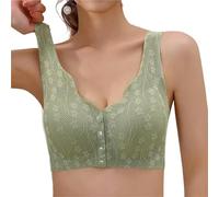 Women Large Size Soft Cups Before The Button In The Underwear Breathable Women Without Steel Ring Tank Top Lace Bra