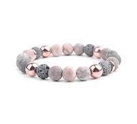 Women Lava Rock Stone Essential Oil Diffuser for Women Natural Crystal Bracelets,8MM Version