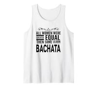 WOMEN LEARN BACHATA Latin Dancing Lover Statement Fun Design Tank Top