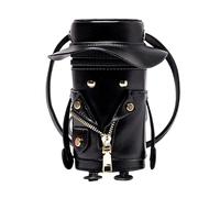 Women Leather Bags With Bucket Design - Small Y,Handmade PU Leather Bucket Bag | For Ladies Women Travel Camping Night Wedding Party Prom Girl Bride Engagement, Black/White, Consulte la descripción