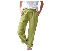 Women Linen Trousers Women Tightness Trousers Clothes Casual Pocket Pants Solid Cotton Pants Hip Hop White Chub Rub Shorts Women Sale Clearance Necessary for Sleep