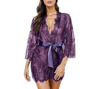 Women Lingerie Set Babydoll Sexy Women's Fishnet Sets Hollow-Out Chemise Negligee Maid Cosplay Costumes Babydolls Party Dress