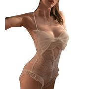 Women Lingerie Set Sexy Dresses for Women Sex Ladies Lace Princess Wind Pure Desire Senior Sexy Bow Suit Erotic Underwear Belts (White, One Size)