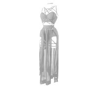 Women Lingeries - Elegant Women's Three Piece Lingerie Set Featuring Adjustable Straps And A Padded Skirt For Enhanced Shape And Comfort