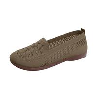 Women Loafers & Moccasins Ladies Summer Shoes Womens Casual Shoes Size 11 Wide Width He Mesh is Breathable and Does Not Make Your Feet Stuffy. Non Slip and Wear Thick Casual Summer Flat (Khaki,4)