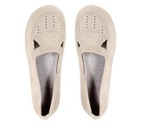 Women Loafers & Moccasins Womens Flat Shoes Casual Canvas Shoes Women Casual Solid Color Multi Color Summer Breathable Popular Mens (Beige,6.5)