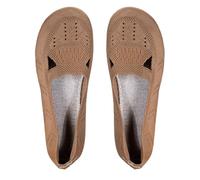 Women Loafers & Moccasins Womens Flat Shoes Casual Canvas Shoes Women Casual Solid Color Multi Color Summer Breathable Popular Mens (Khaki,4)
