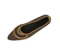 Women Loafers Shoes Clearance,Ladies Flying Woven Pointed Spring Summer Flat-Soled Loafer Shoe,Closed Toe,Fashion,Casual,for Outdoor Beach Walking,UK Size 5-8.5
