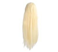 Women Long Blonde Wig With Bangs Synthetic Heat Resistant Fluffy Pale Gold Cosplay Wig For Halloween Parties Everyday Wear Secure Fit Comfortable