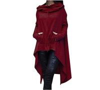 Women Long Hoodie Sweatshirt UK Clearance, Ladies Long Sleeve Hoodies Drawstring Hoody Jumper Asymmetric Hem Longline Pullover Oversized Hooded Sweatshirts Plain Sweater Long Tops with Pockets