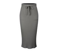 Women Long Knitted Skirts for UK Slim Office High Waist Midi Skirts Summerskirts Vacation Outfits Plus Size Boho Skirt Elasticated Waist Short PlainSkirt Longskirts Petite Dressing Upskirts Black