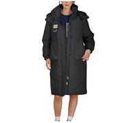 Women Long Puffer Jacket Hood Winter Longline Quilted Jacket Ladies Coats Plain Long Coat Warm Ladies Longline Windproof Outerwear for Winter