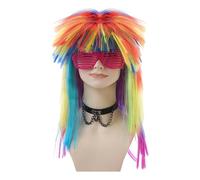 Women Long Waves Wigs Synthetic Cosplay Wigs Omber Costume Periwig Halloween Periwig Pretend Up Periwigs Themed Party Cosplay Wig