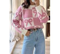 Women Loose Fit Knit Pullover Solid Autumn Sweater | Casual regular length, medium stretch material, easy care knitwear, perfect for layering, simple fashion look