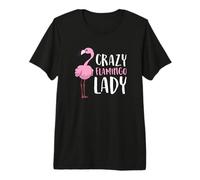 Women Love Flamingos Flamingo Girl Crazy Flamingo Lady Premium T-Shirt