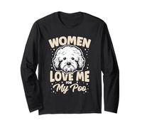 Women Love Me For My Poo Humorous Maltipoo Dog Quote Long Sleeve T-Shirt
