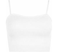 Women Low Back Comfort Lifting Bra Cami Bra Bralette Bra Ultra Crop Top Bra Ladies Yoga Sport Bra Comfort Yoga Top Bra White