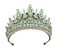 Women Luxury Rhinestoness Tiaras For Bride Wedding Crown Headdress Princess Queen Birthday Prom Hair 1010