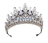 Women Luxury Rhinestoness Tiaras For Bride Wedding Crown Headdress Princess Queen Birthday Prom Hair Gold White