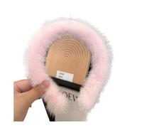 Women Luxury Winter Hair Band Lady Fashion Hair Hoop Furry Gift(Pink)