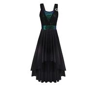 Women Lyrical Dance Costumes Sleeveless Sling Sequins Flowy High Low Tulle Tutu Skirt Adult Ballet Leotard Gymnastics Bodysuit Dress Latin Salsa Modern Contemporary Ballerina Dancewear Peacock Blue XL