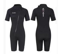 WOMEN,M,3mm Shorty Wetsuit for Men & Women - Front Zip One-Piece Neoprene Dive Suit, Short Sleeve & Short Leg Surfing Suit for Snorkeling, Scuba, Kayaking, Swimming, Water Sports