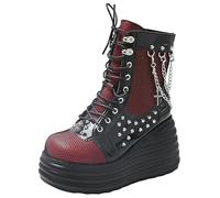 Women Mary Jane Dress Pumps Lolita Shoes Cute Platform Gothic Double Ankle Strap Round Toe Chunky Heel Uniform Pumps Shoes Perfect for School Party Business Work Dance Date Night Club