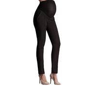 Women Maternity Pants Career Clothing Trousers Work Office Over the Bump Ladies Slip On Pants, black, M
