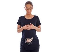 Women Maternity Ruched Top Shortsleeve Baby Loading Coming Soon See You Soon Tee