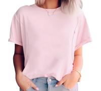 Women Maternity Shirt Comfort Colors Breastfeeding Nursing Friendly Zip Tshirt Mama's Boobery Always On Tap Tops, Pink 1, M