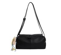 Women Matte PU Crossbody Bags with Adjustable Strap for Daily | Double Zipper Adjustable Strap Tote Handbag for Dating with Lightweight Comfortable Wide Strap