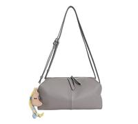 Women Matte PU Crossbody Bags with Adjustable Strap for Daily | Double Zipper Adjustable Strap Tote Handbag for Dating with Lightweight Comfortable Wide Strap