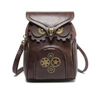 Women Medieval Shoulder Bag Creative Owl Crossbody Bag PU Leather Bag Coin Purse Shopping Bag Phone Bag