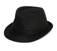 Women Men Black Fedora Hats Classic Wide Brim Winter Felt Hats Fadora Hats Belt Buckle Trilby Fedora Hat Manhattan Floppy Panama Hat Wool Fedora Hat Flat Top Hat Caps Gangster Party Costume Hats