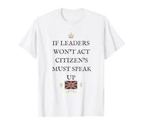 Women Men British Patriot Proud Supporters Citizens Speak UP T-Shirt