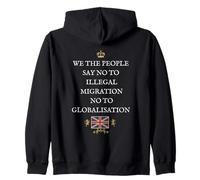 WOMEN MEN BRITISH PATRIOT PROUD SUPPORTERS WE THE PEOPLE UK Zip Hoodie