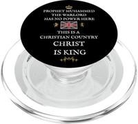 WOMEN MEN BRITISH PATRIOTS PROUD SUPPORTERS GOD IS KING UK PopSockets PopGrip for MagSafe