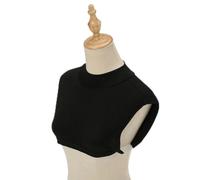 Women Men Cotton Turtleneck Fake Collar Adjustable Half Top Detachable Pullover False Fake Collar Simple Solid Color-01