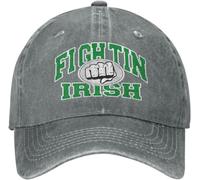 Women Men Cowboy Cap The Fighting Irish Running Hat Adjustable Trucker Hat Lightweight Trucker Cap for Unisex Travelling Running