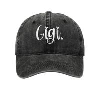 Women Men Embroidered Baseball Caps Washed Vintage Cotton Adjustable All Season Dad Cap Ball Caps Gift for Mather's Day Grandma Black