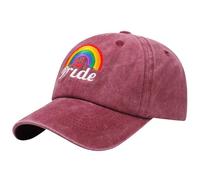 Women Men Gay Pride Rainbow Baseball Hat Cap Pride Rainbow LGBTQ Sun Hat Lesbian Bi Trans