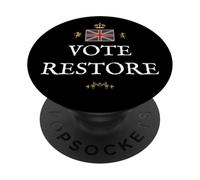 WOMEN MEN GREAT BRITAIN BRITISH PATRIOTS UK VOTE RESTORE GB PopSockets Adhesive PopGrip