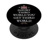 WOMEN MEN GREAT BRITAIN PRIDE BRITISH PATRIOTS THIRD WORLD PopSockets Adhesive PopGrip